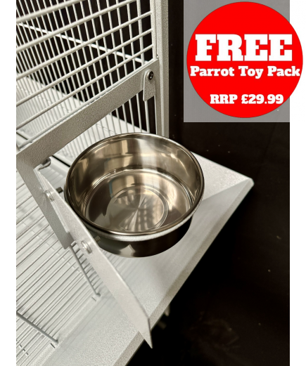 Parrot-Supplies Sarasota Open Top Parrot Cage Stone